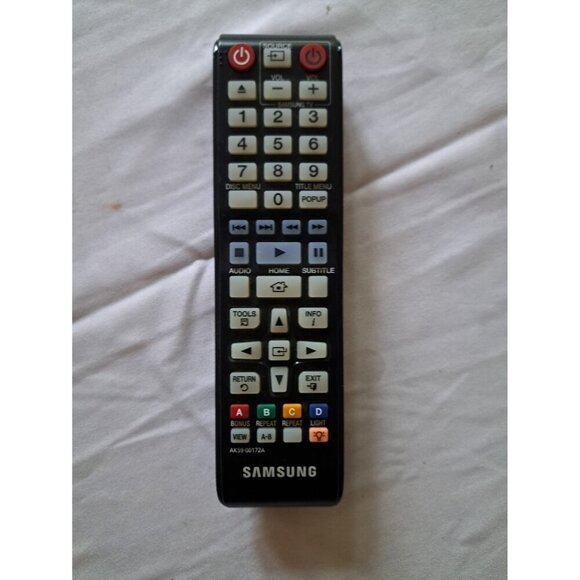 Samsung AK59-00172A Black TV Remote Control Battery Operated Rectangular - Picture 1 of 4